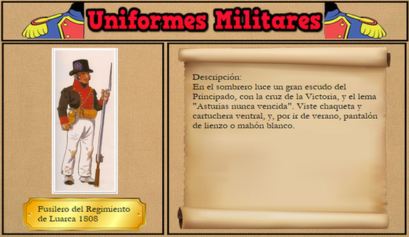 Fusilero del Regimiento de Luarca 1808